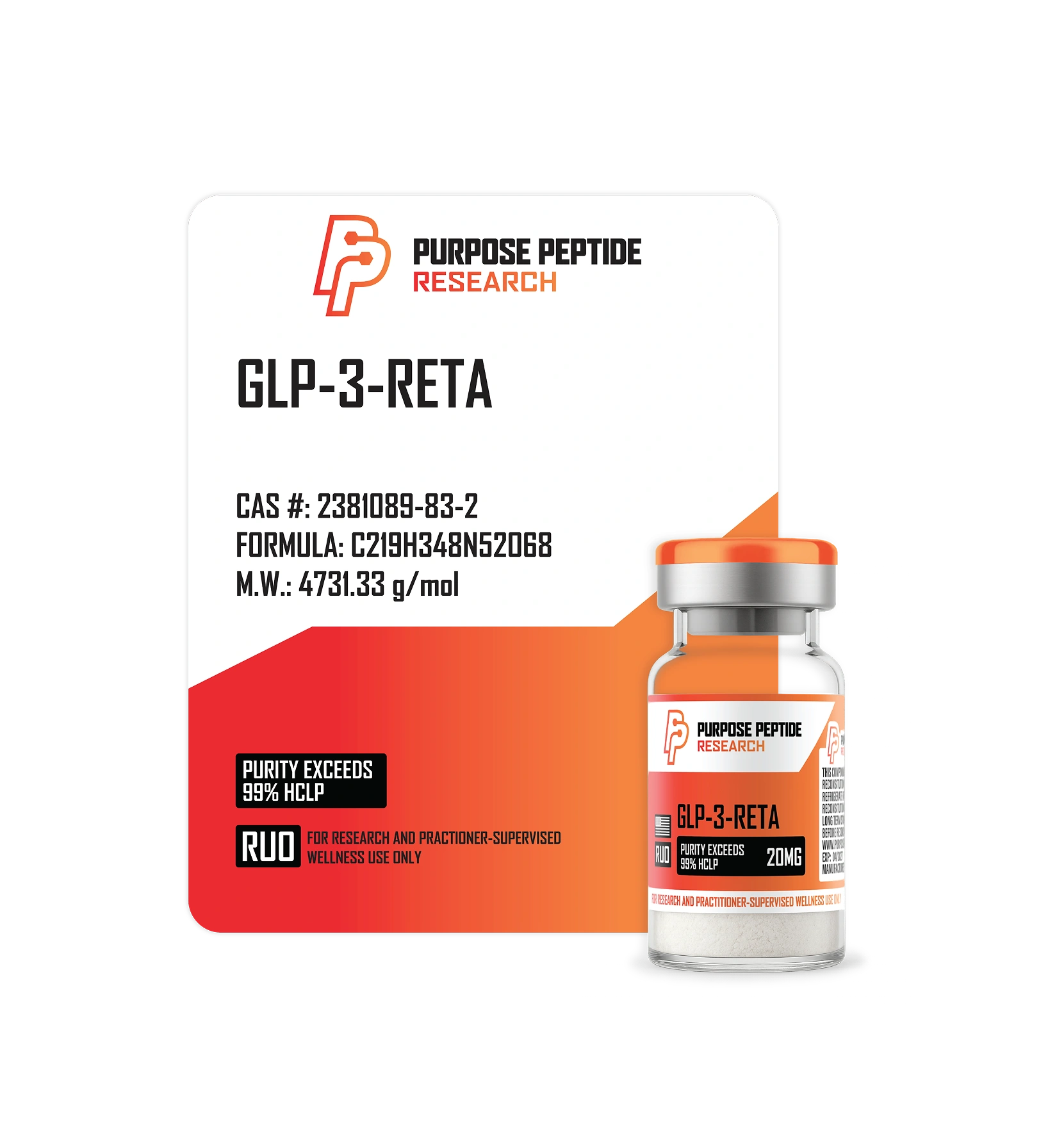 Purpose Peptide Research GLP-3-Reta - Image 2