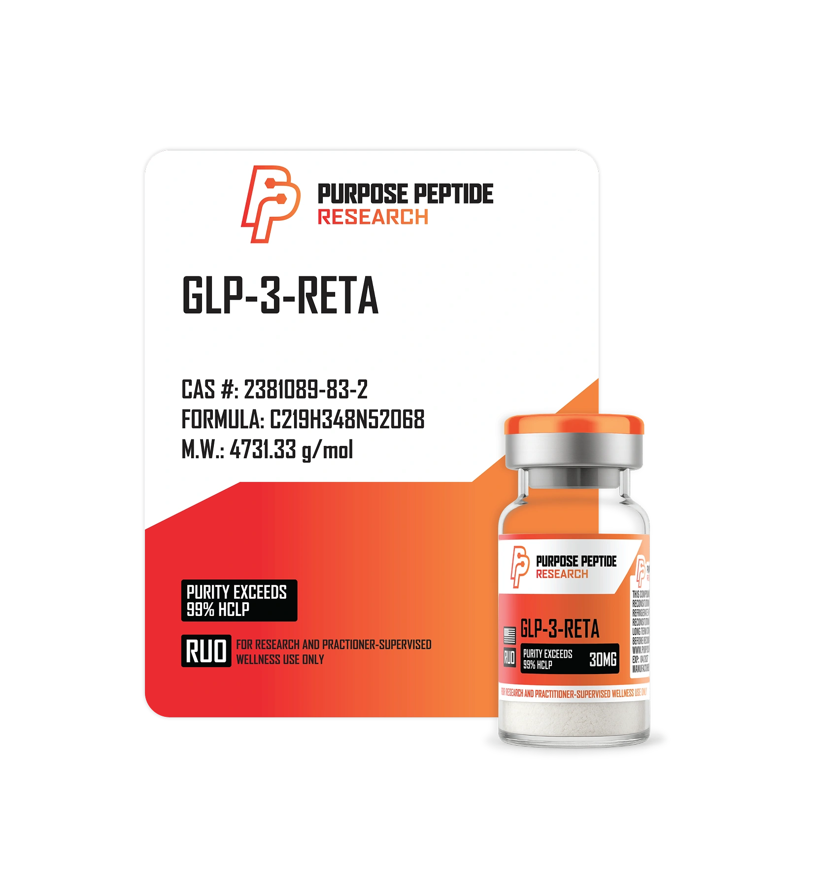 Purpose Peptide Research GLP-3-Reta - Image 3